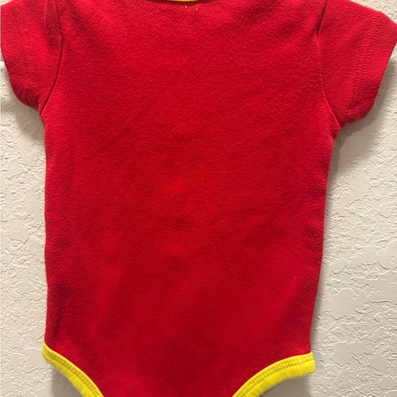 Kidgets Fireman Red and Yellow Baby Onesie Size 0/3 M - Picture 4 of 5